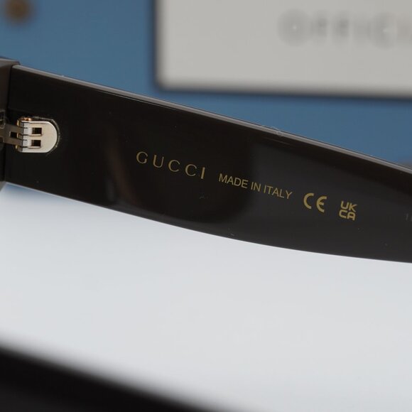 Gucci GG1789S 004 Square Sunglasses - Peach / Brown